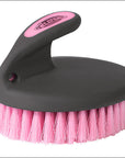 Weaver Leather Palm Held Coarse Horse Face Brush W/ Large Soft Bristles Gray