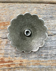 Antique Silver Turquoise Concho 1.5" W203L