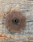 Copper Turquoise Concho 1" W141S