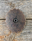 Copper Turquoise Oval Concho 3/4” W179S