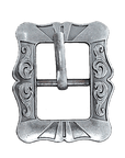 Small Antique Silver Cart Buckle W159B