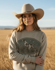 Western Hunt Dog Graphic Sweatshirt