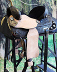 Hilason Western Horse Treeless Trail Barrel American Leather Saddle