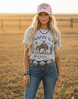 Where The Boots Meet The Bucks Graphic Tee