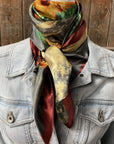 35X35" Painted Sunflower Wild Rag /Scarf WR210