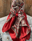 35X35" Classic Paisley Wild Rag / Scarf WR2141