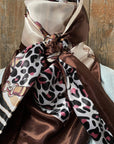 35X35" Tan Animal Print Wild Rag / Scarf WR2295