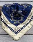 35X35" Blue Carriage Wild Rag / Scarf WR328