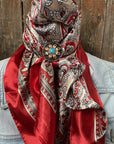 35X35" Classic Paisley Wild Rag / Scarf -W188L Slide WRC2141A