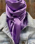 35X35" Solid Lavender Wild Rag / Scarf WRS13