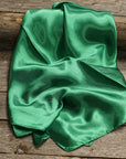 35X35" Solid Green Wild Rag / Scarf WRS18
