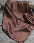 35X35" Solid Brown Wild Rag / Scarf WRS2