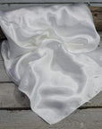 35X35" Solid White Wild Rag / Scarf WRS3