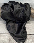 35X35" Solid Black Wild Rag / Scarf WRS4