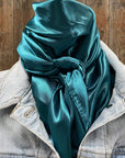 35X35" Solid Teal Wild Rag / Scarf WRS5