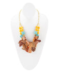 Windswept Double Strand Slab Necklace