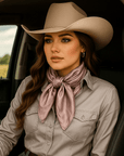 35X35" Blush Jacquard Wild Rag / Scarf WR4006X