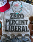 Zero Percent Liberal Graphic Tee