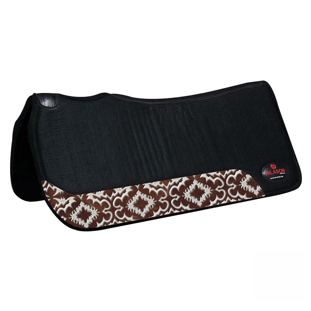 Hilason Saddle Pads & Blankets - contoured western saddle pad wool felt