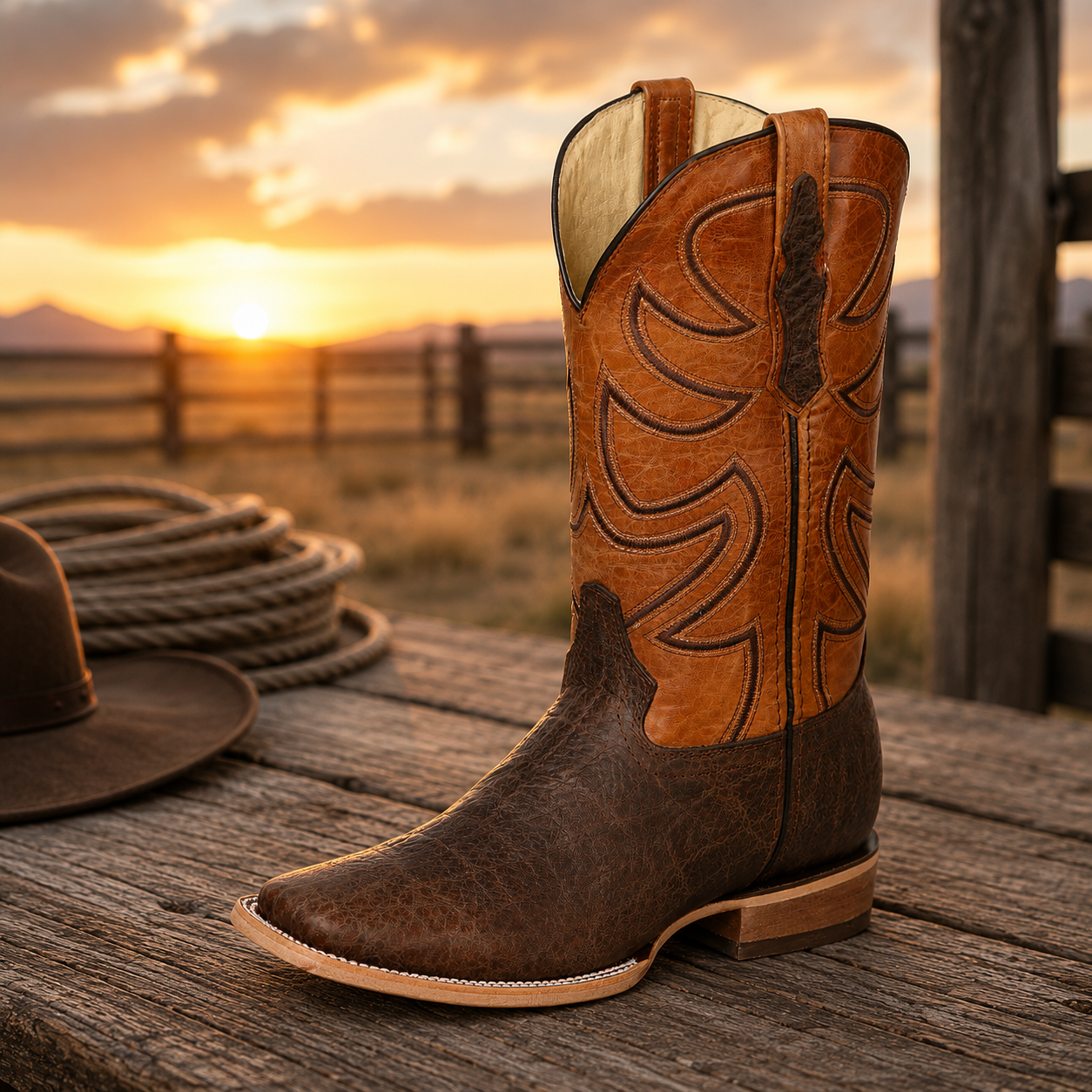 Men's western boots lifestyle