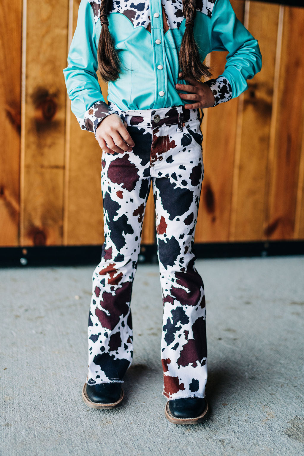 Youth girl in western outfit lifestyle
