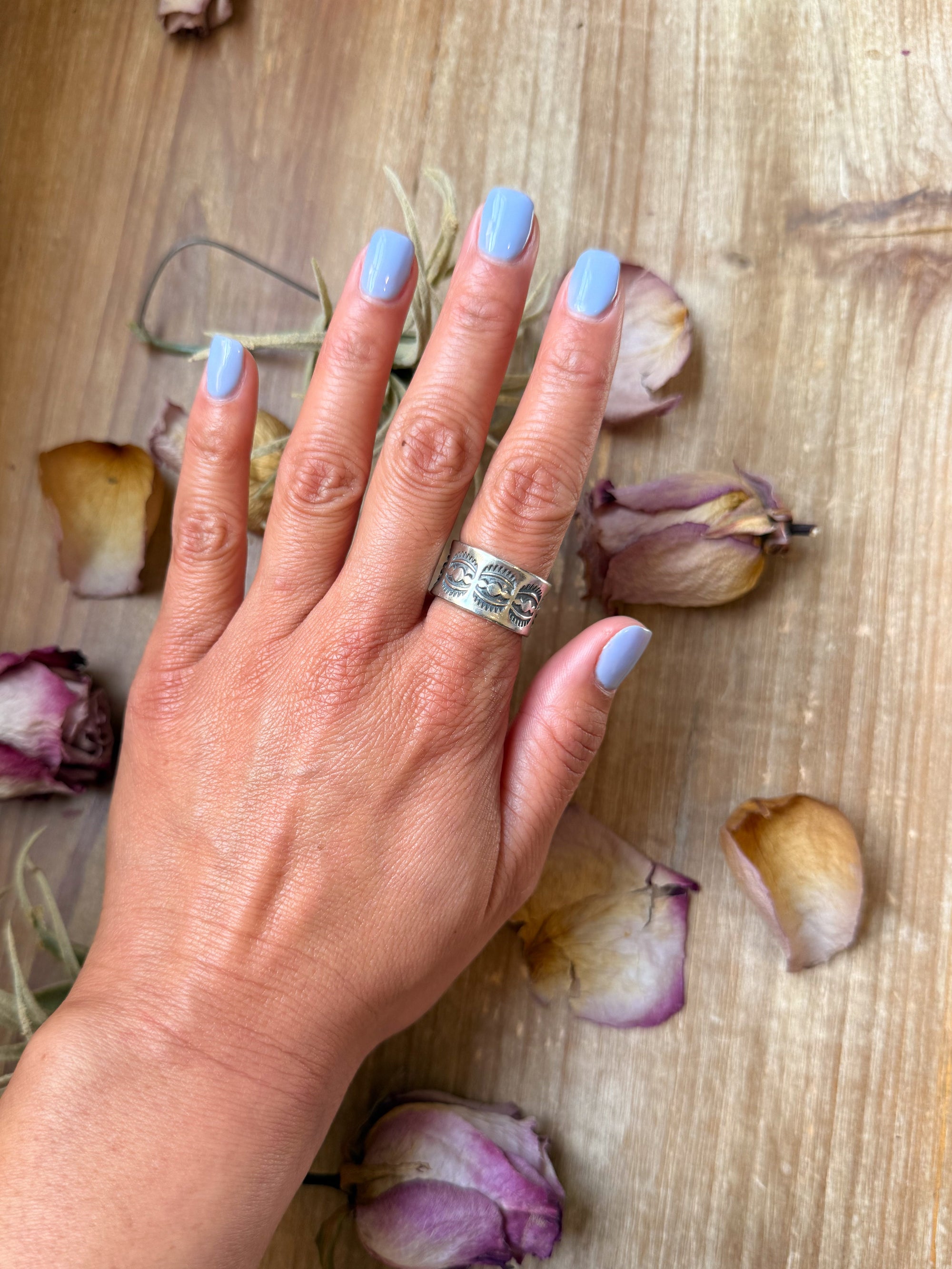 Handmade sterling silver western ring