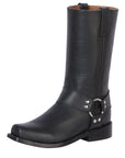 El General Biker Boot in Waxy Black
