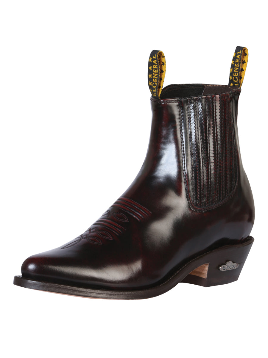 El General Cowboy Ankle Boot — Chameleon Wine