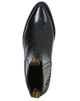 Ankle Cowboy Boot by El General in Black Chameleon