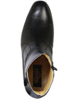 El Becerro Men's Western Dress Boot — Black Leather