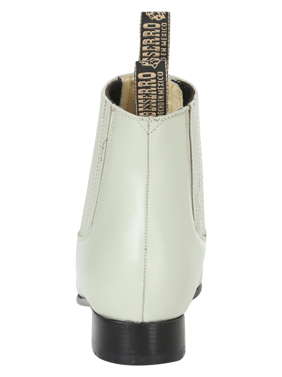 El Besserro Charro Boot - Leather in Bone