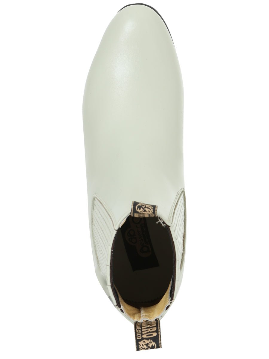 El Besserro Charro Boot - Leather in Bone