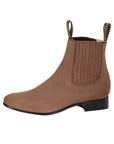 El Besserro Charro Boot in Nobuck Camel