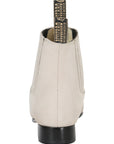 Charro Style Western Boot In Bone Nubuck Leather With ExtraLongLasting AllDayWear Comfort