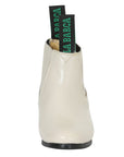 La Barca Leather Ankle Boot in Bone