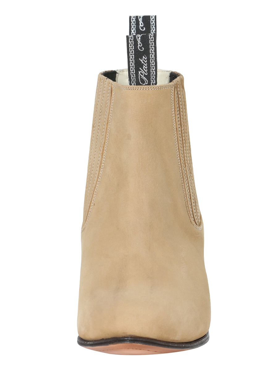 El Canelo - Charro Ankle Boot in Atlas Sand