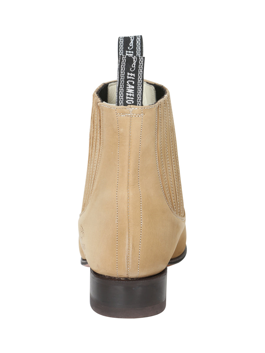 El Canelo - Charro Ankle Boot in Atlas Sand
