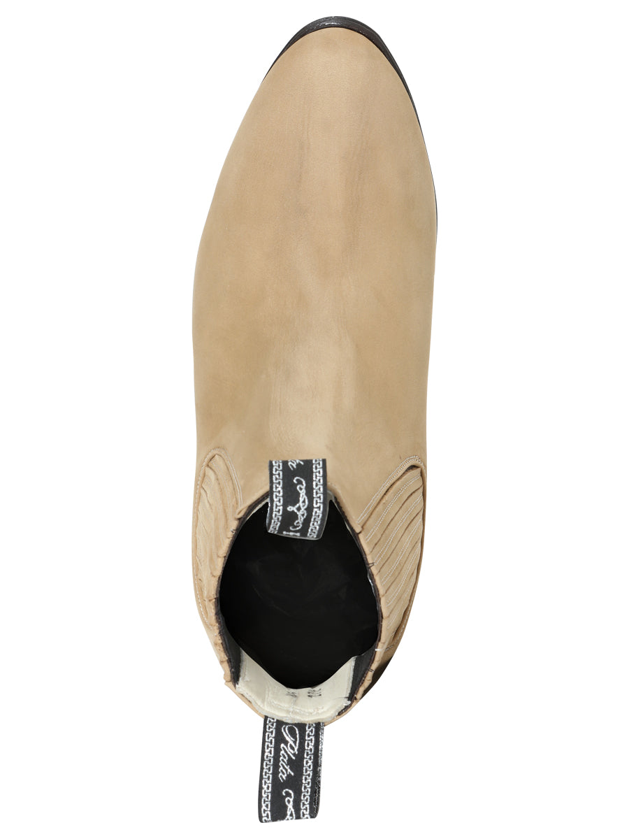 El Canelo - Charro Ankle Boot in Atlas Sand