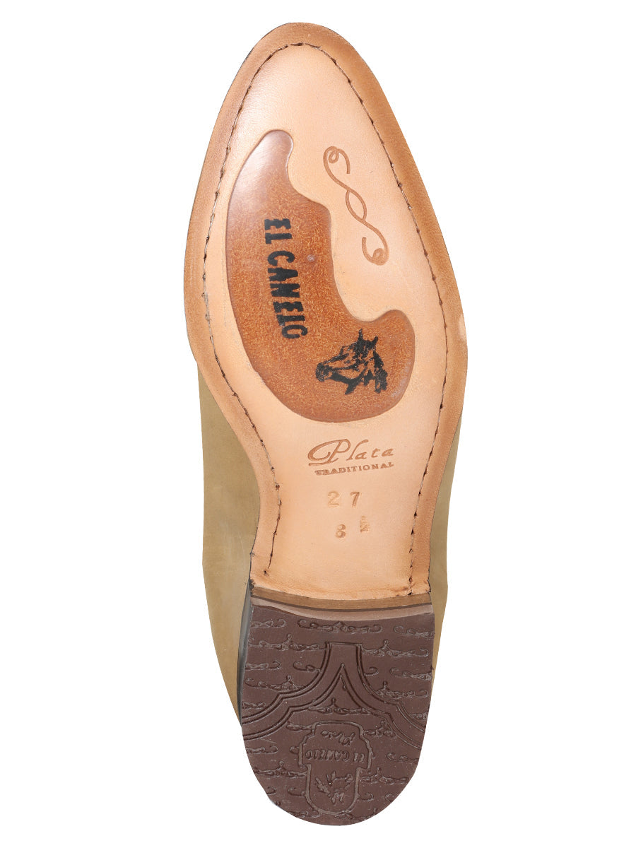 El Canelo - Charro Ankle Boot in Atlas Sand