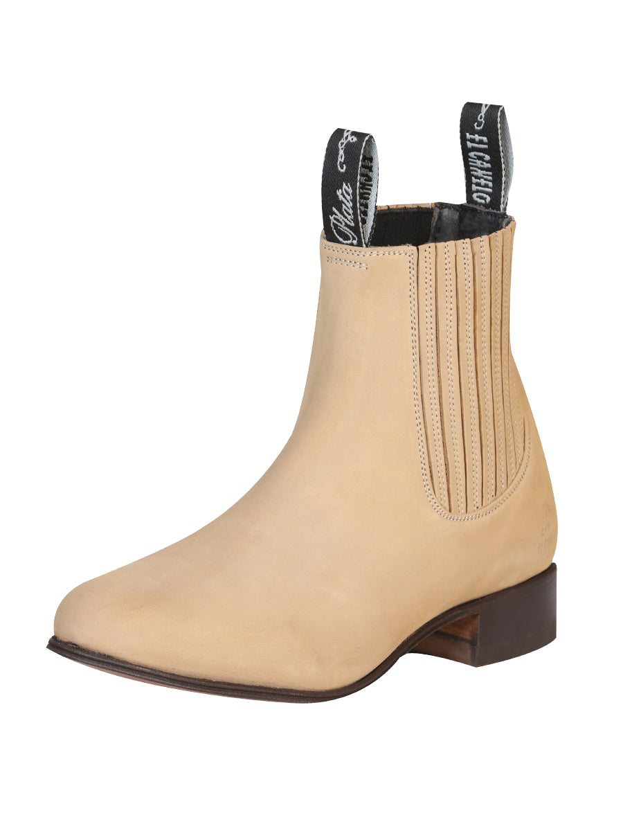 El Canelo - Charro Ankle Boot in Atlas Sand