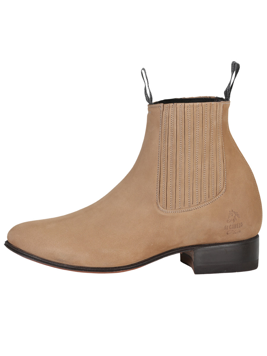 Canelo Charro Boot - Nobuck in Beige