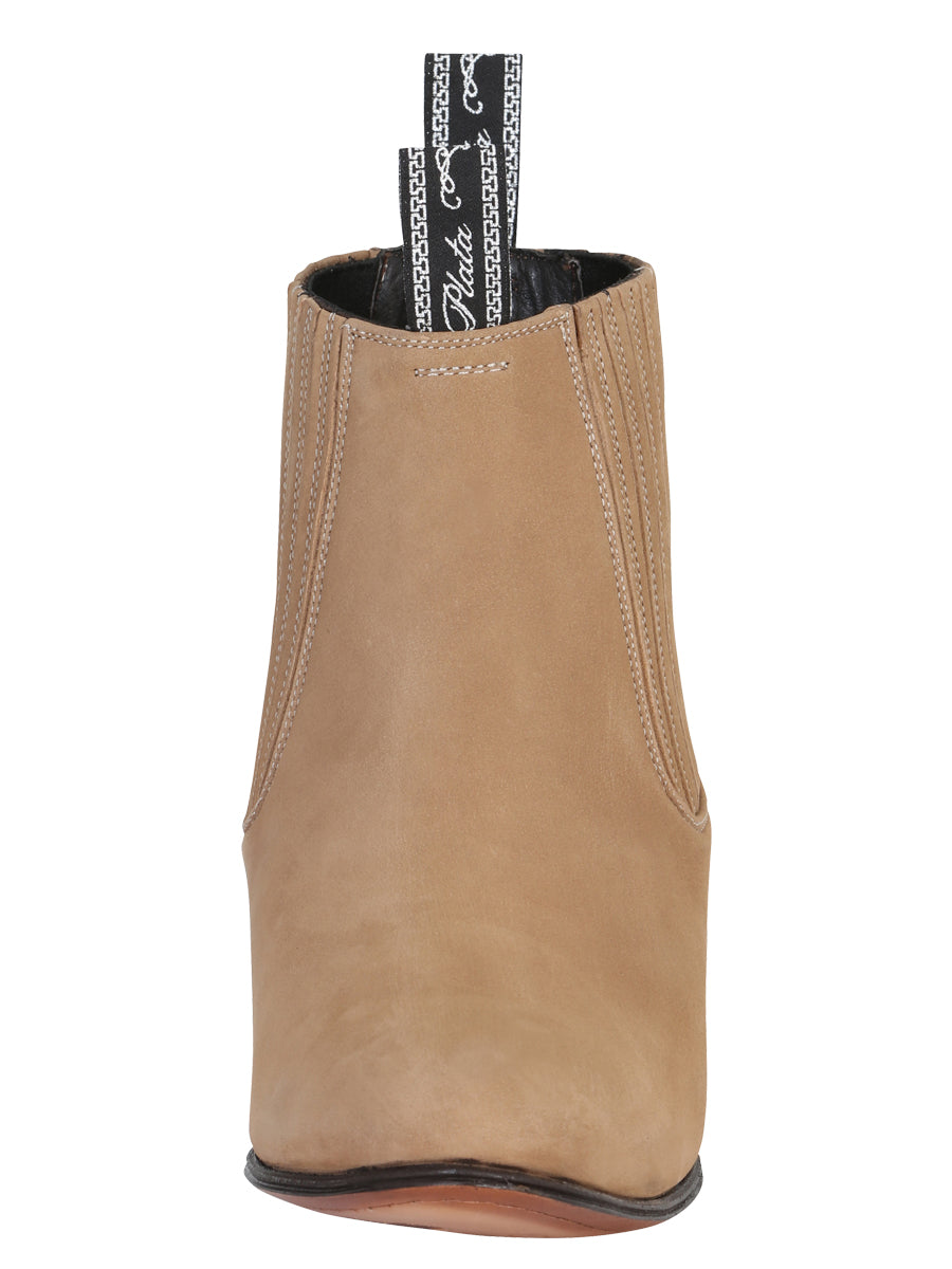 Canelo Charro Boot - Nobuck in Beige