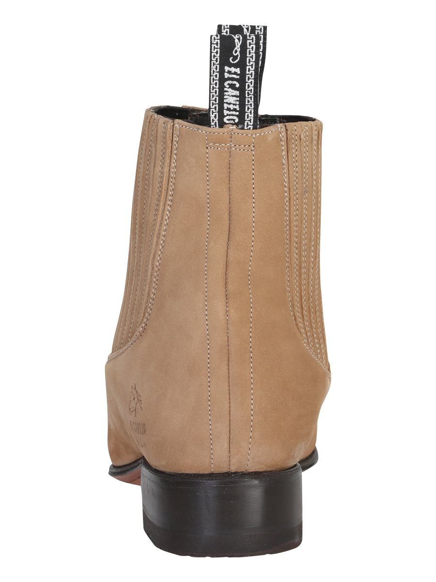 Canelo Charro Boot - Nobuck in Beige