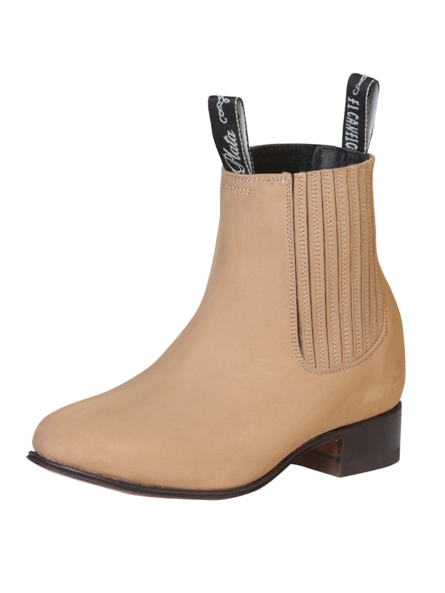 Canelo Charro Boot - Nobuck in Beige