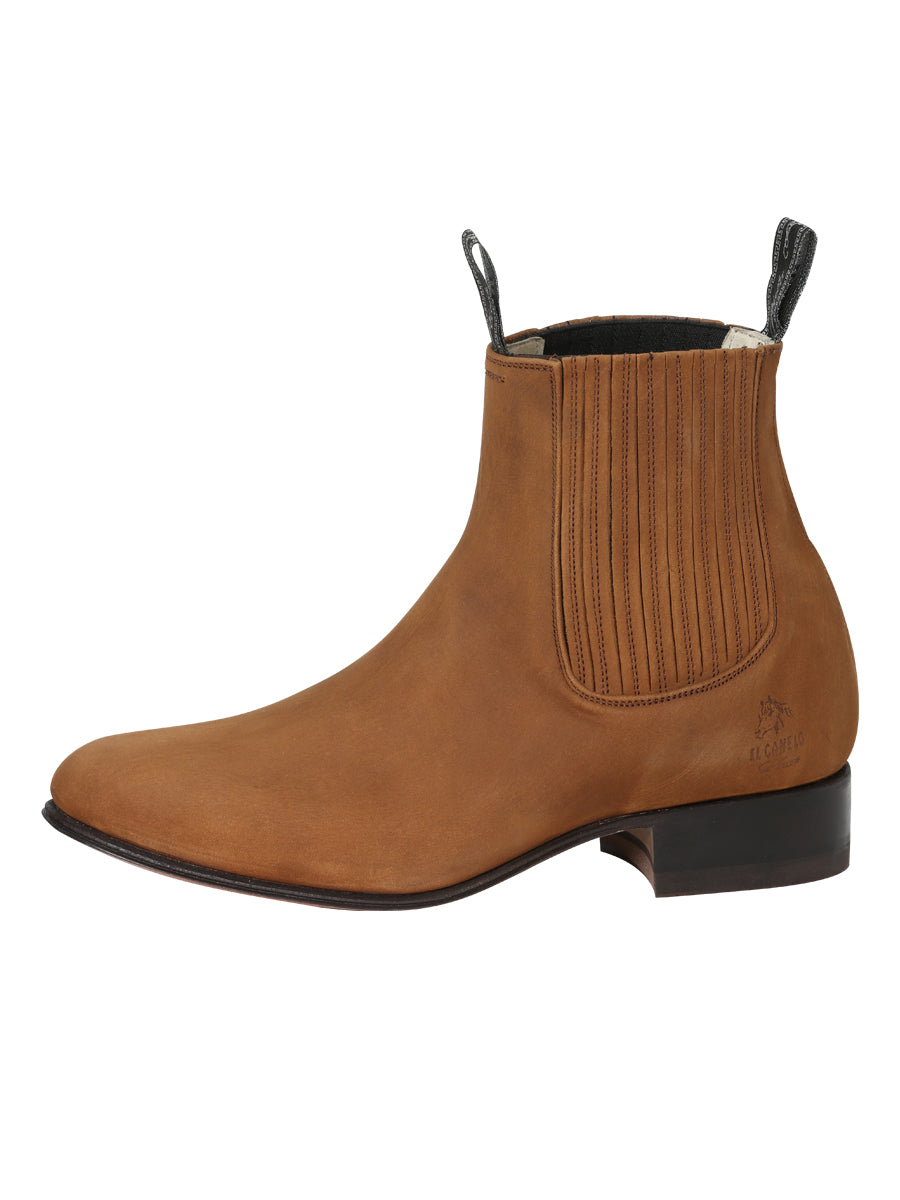 Canelo Charro Boot - Leather Nobuck in Topo