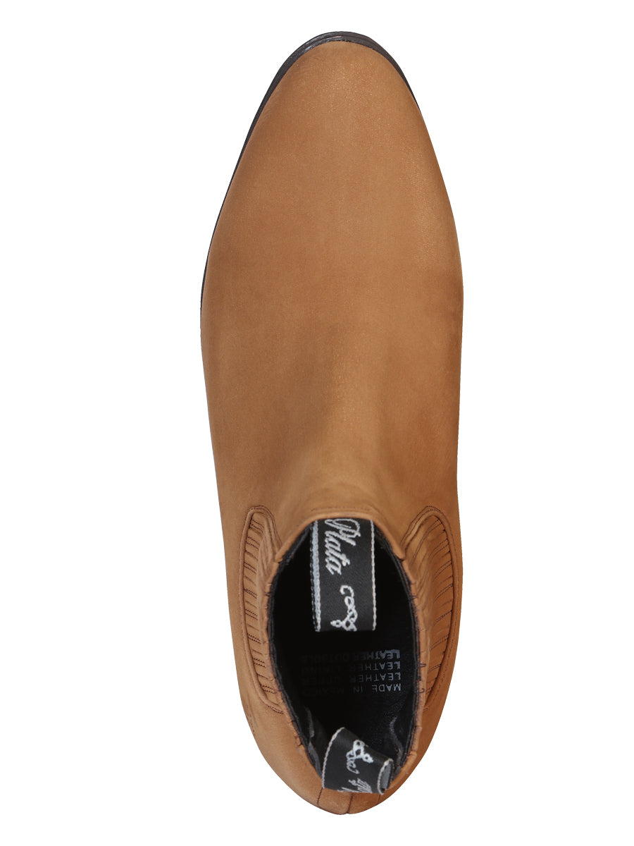 Canelo Charro Boot - Leather Nobuck in Topo