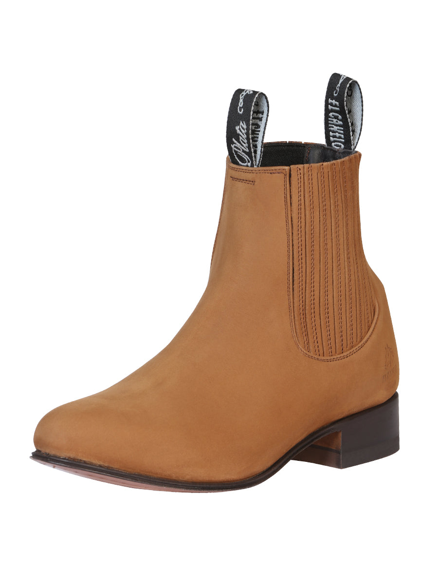 Canelo Charro Boot - Leather Nobuck in Topo