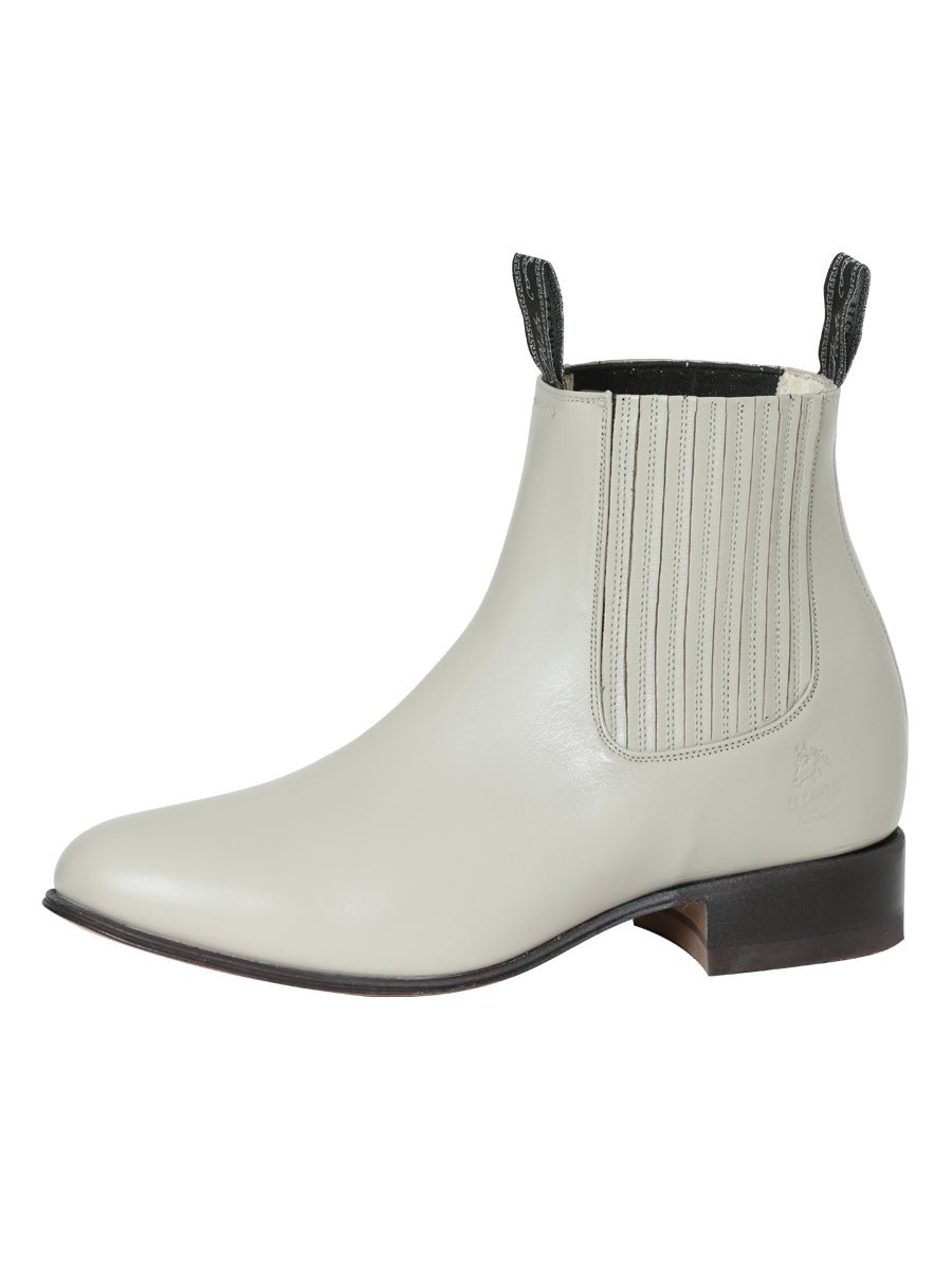 El Canelo Charro Ankle Boot in Oyster