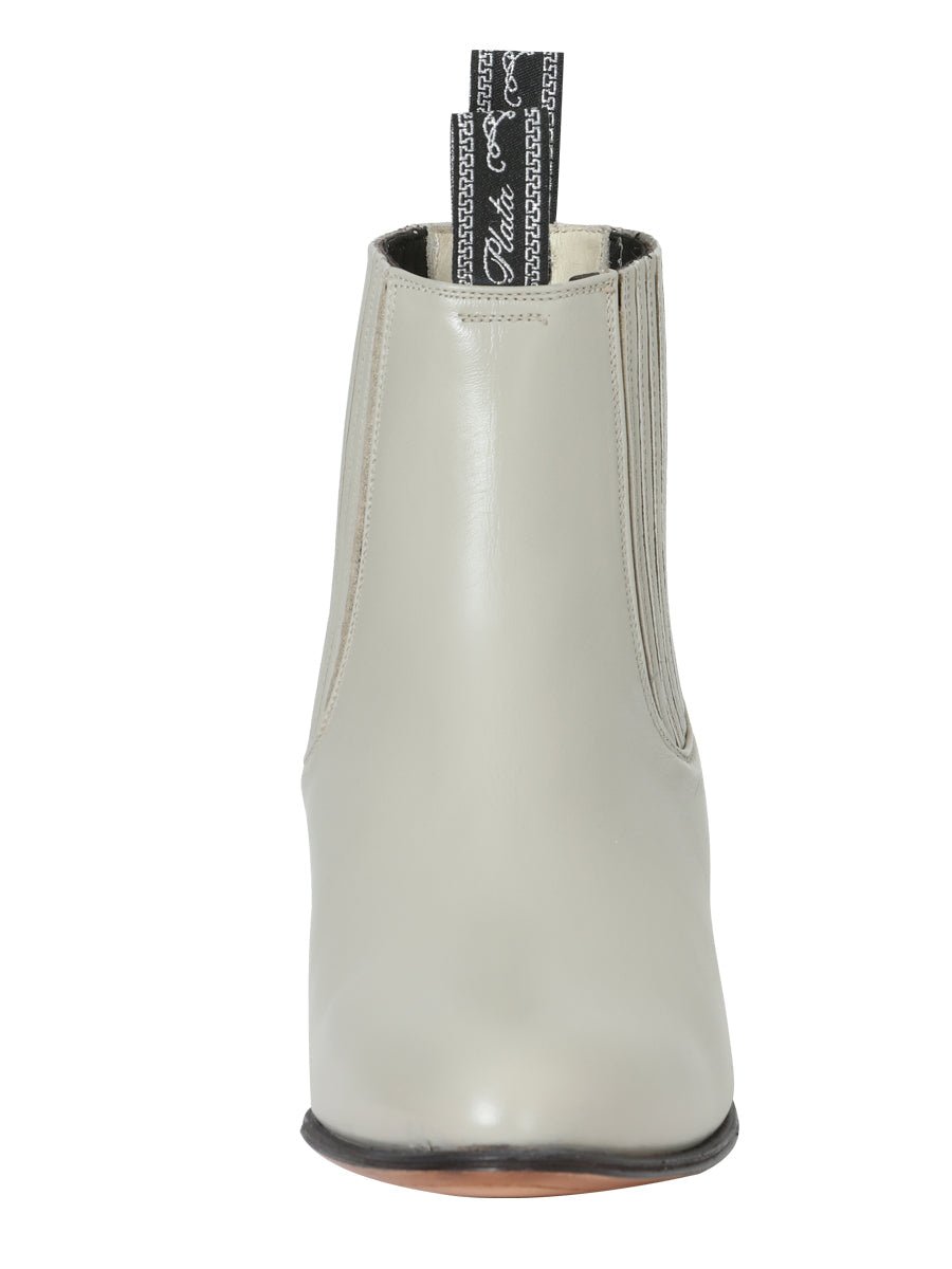 El Canelo Charro Ankle Boot in Oyster