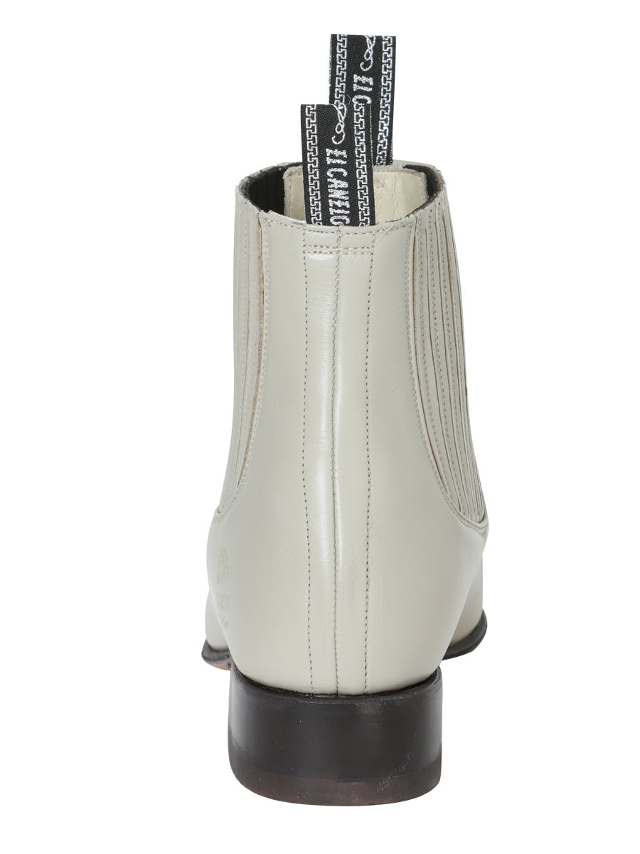 El Canelo Charro Ankle Boot in Oyster
